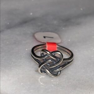 James Avery Retired Sterling Intertwined Hearts Ring size 7 & 9 new never worn!